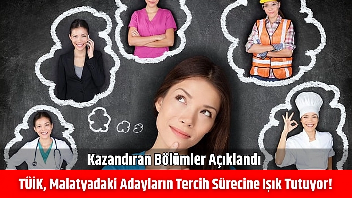 Kazandıran bölümler açıklandı: TÜİK Malatyalı adayların tercih sürecine ışık tutuyor