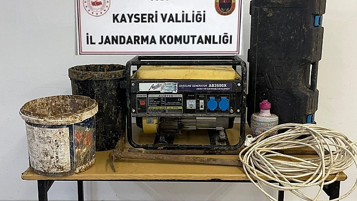 Kazı operasyonunda gözaltı