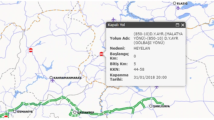 KGM Açıkladı: Malatya'da Hangi Yollar Trafiğe Kapalı? İşte Son Durum...