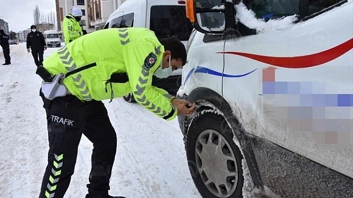 Kış lastiği denetimine ağırlık