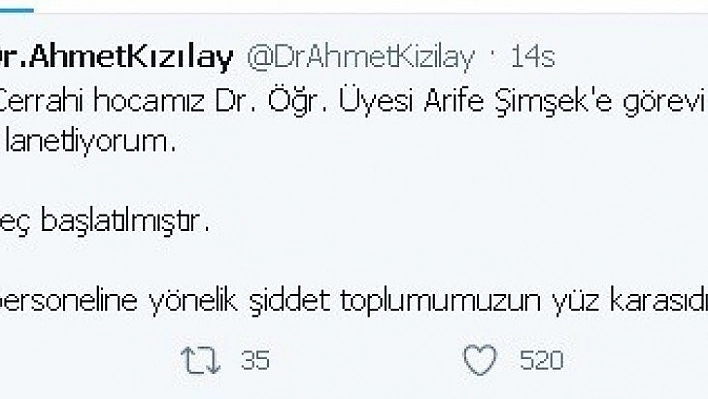 Kızılay saldırıyı kınadı