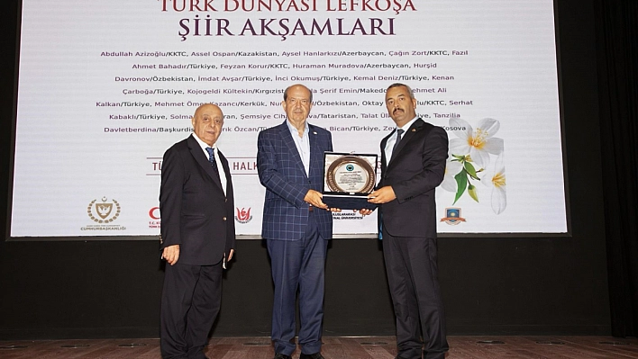 KKTC Cumhurbaşkanı Tatar'a Hizmet Ödülü'
