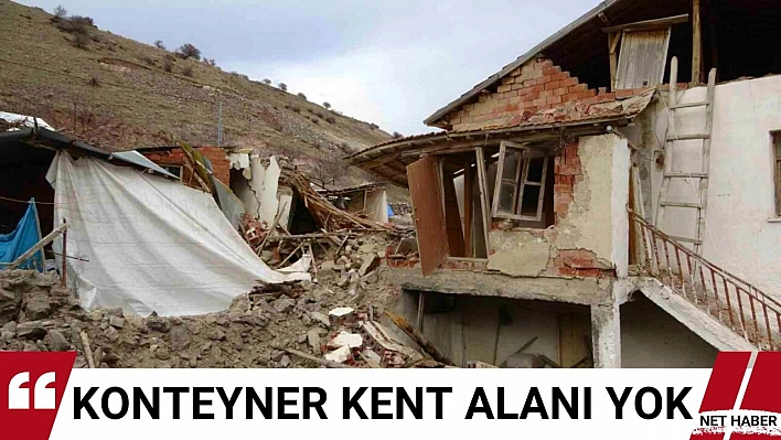 Konteyner kent alanı yok