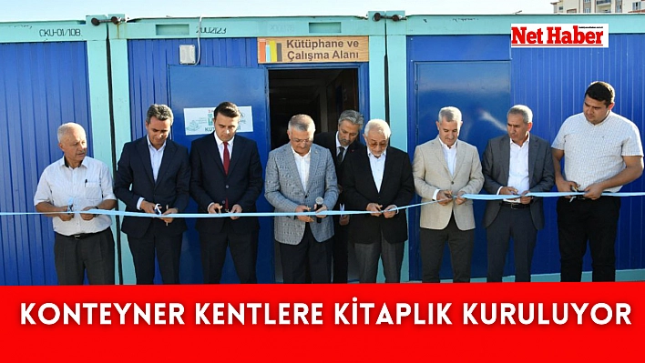 Konteyner kentlere kitaplık kuruluyor