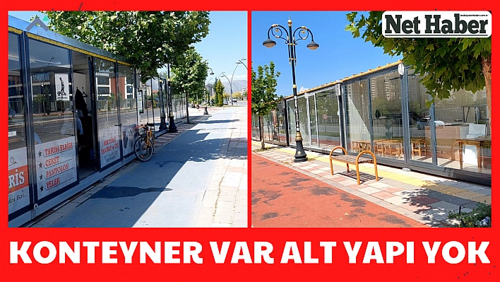 Konteyner var alt yapı yok 