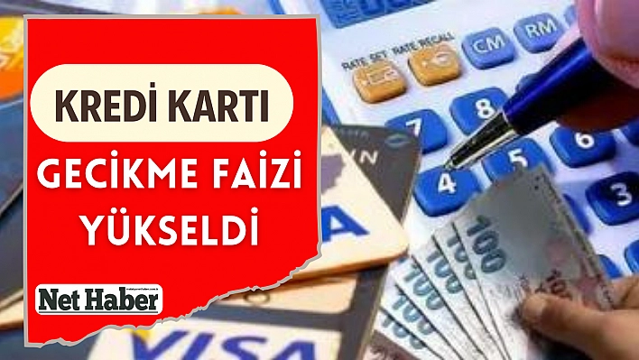 Kredi kartı gecikme faizi yükseldi