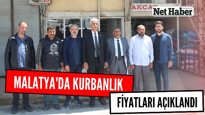 Malatya'da kurbanlık fiyatları açıklandı