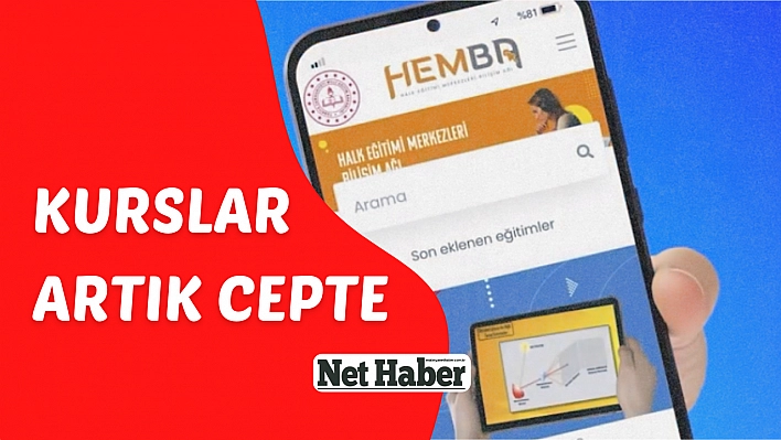 Kurslar artık cepte