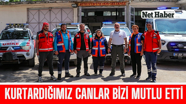 Kurtardığımız canlar bizi mutlu etti