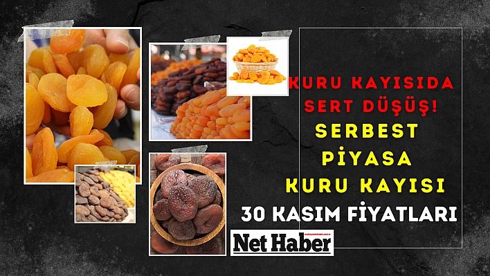 Kuru kayısıda sert düşüş! Serbest piyasa kuru kayısı 30 Kasım fiyatları