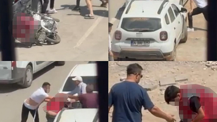 Kuryeye sokak ortasında şiddet