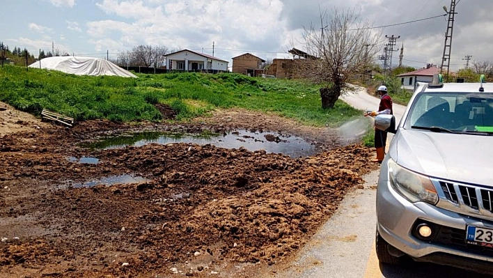 Larva ilaçlama çalışmaları devam ediyor