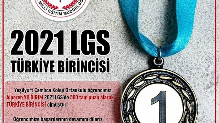 Türkiye birincisi oldu