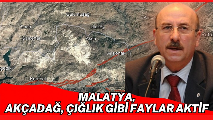 Malatya, Akçadağ, Çığlık gibi faylar aktif