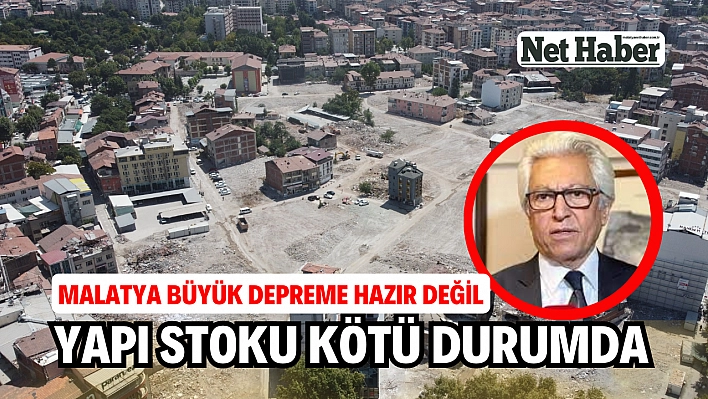 Malatya büyük depreme hazır değil yapı stoku kötü durumda