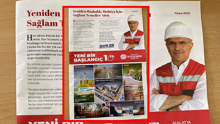 Malatya Büyükşehir'de 'Yeni Bir Başlangıç' acemiliği: Künye yok, soru çok!