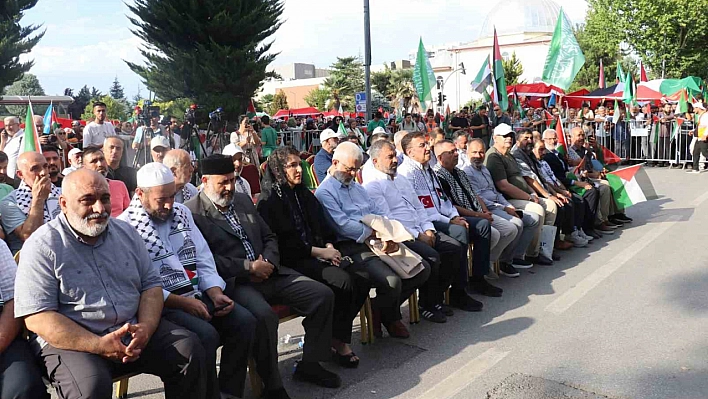 Malatya'da 'Büyük Gazze mitingi'
