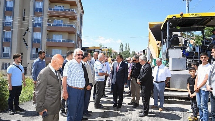 718 mahallede belediyemizin şantiyeleri var