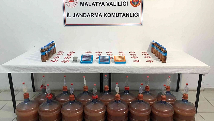 292 litre sahte içki ele geçirildi