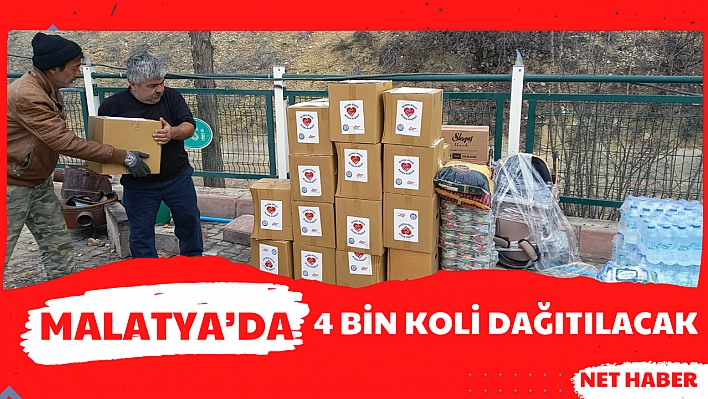 Malatya'da 4 bin koli dağıtılacak