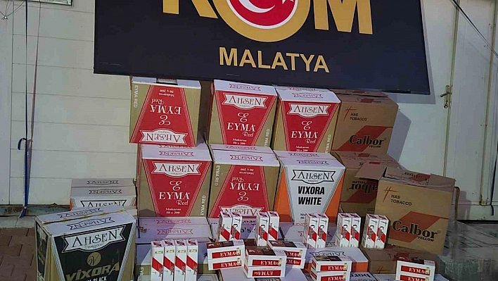 Malatya'da Kaçak Tütün Operasyonu: 408 Bin Adet Makaron Ele Geçirildi