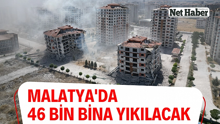 Malatya'da 46 bin bina yıkılacak