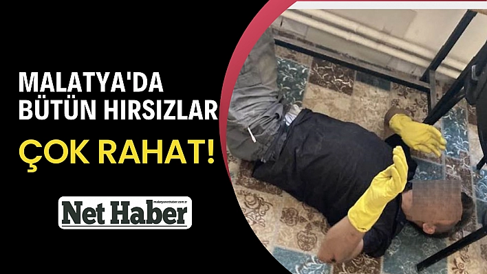 Malatya'da bütün hırsızlar çok rahat!