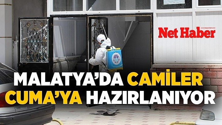 Malatya'da camiler Cuma'ya hazırlanıyor