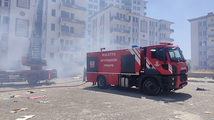 Malatya'da çatı yangını