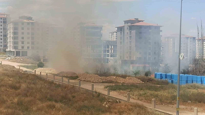 Malatya'da çıkan anız yangını