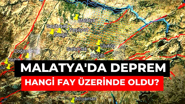 Malatya'da deprem hangi fay üzerinde oldu?
