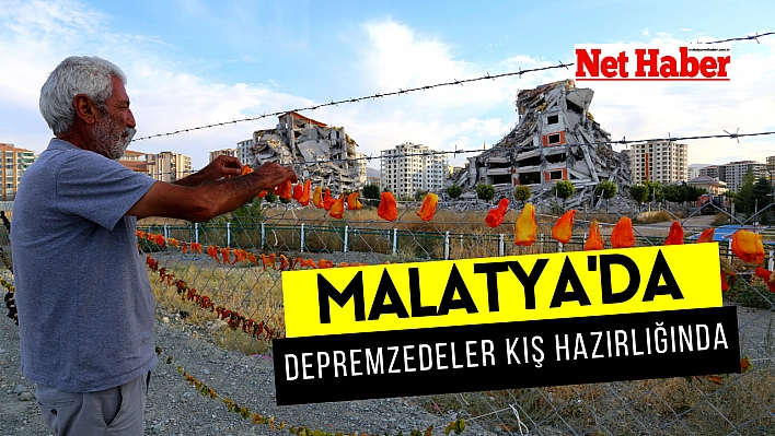 Malatya'da depremzedeler kış hazırlığında