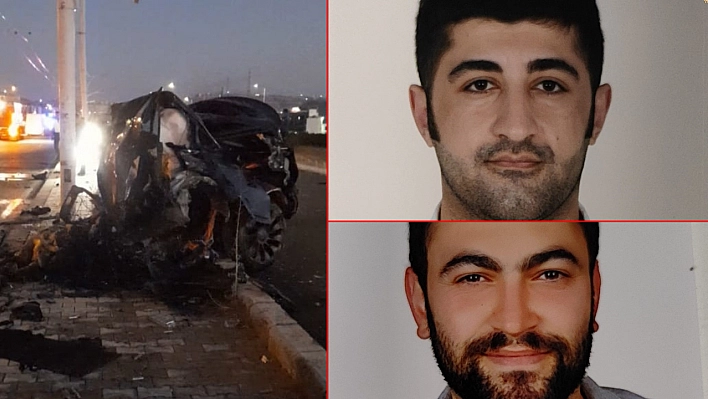 Malatya'da direğe çarpan araç alev aldı... 2 hemşire hayatını kaybetti