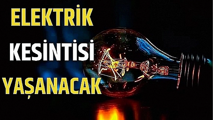 Malatya'da elektrik kesintisi! 27 Temmuz 2025 Malatya elektrik kesintisi listesi...