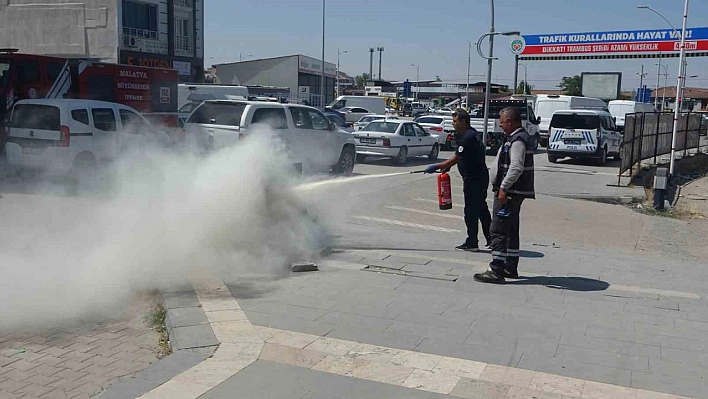 Malatya'da elektrik trafosu alev aldı: İtfaiye zamanında müdahale etti