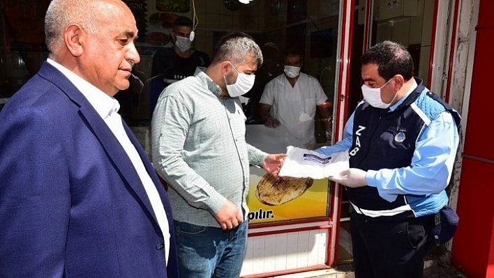 Malatya'da fırıncılara maske dağıtıldı