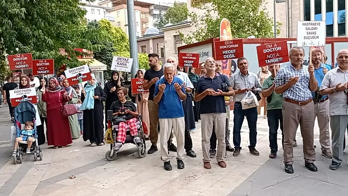 Malatya'da Gazze protestosu sürüyor