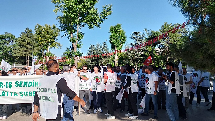 Malatya'da işçi sokağa indi: Geçinemiyoruz….!