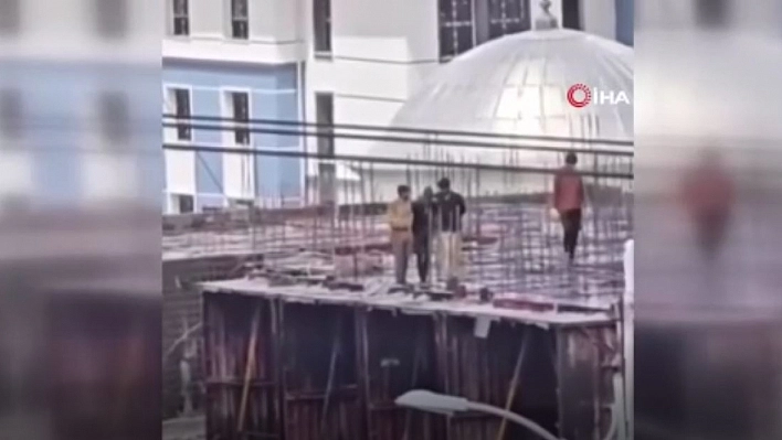 Malatya'da işçilerin halay molası yüzleri güldürdü