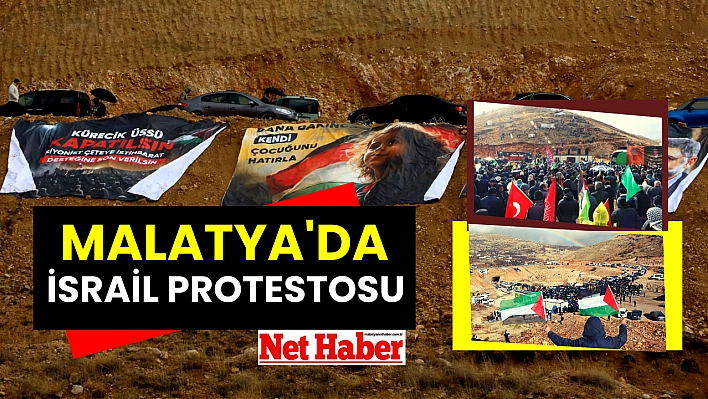 Malatya'da İsrail protestosu