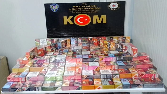 Malatya'da kaçak 30 kilo tütün ele geçirildi