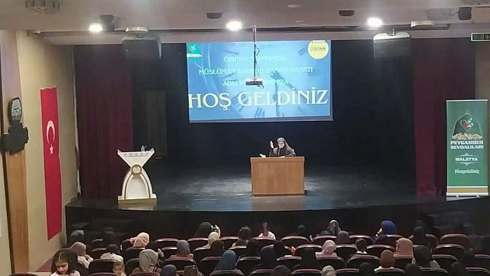 Malatya'da Kadınlara Özel Konferans: Hz. Fatıma Örnekliğinde Zaman Sanatı!
