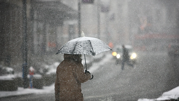 Malatya'da hava durumu! Karla karışık yağmurlu...