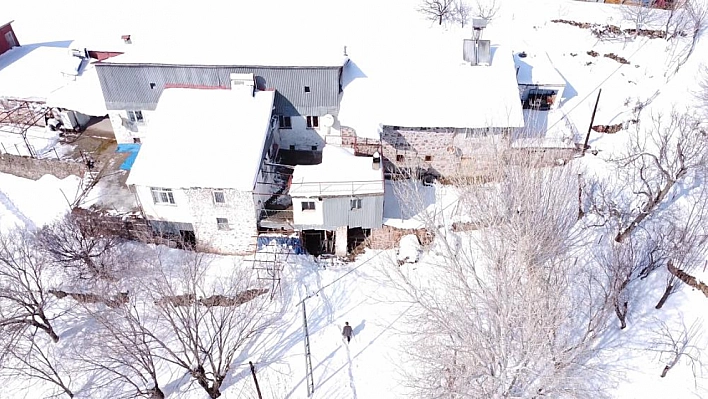 Malatya'da Karlı Yaşam Dronla Görüntülendi!