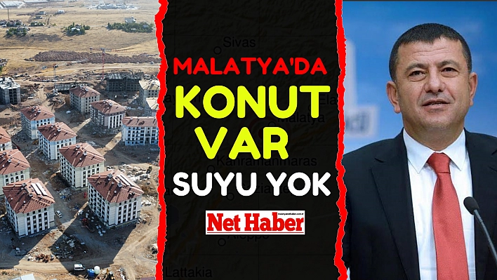 Malatya'da konut var suyu yok