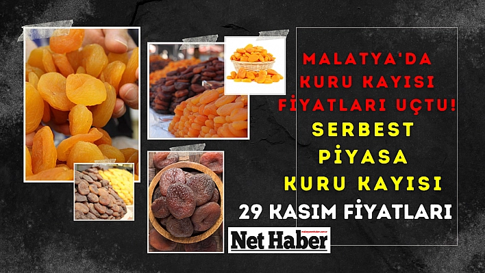 Malatya'da kuru kayısı fiyatları uçtu! Serbest piyasa kuru kayısı 29 Kasım fiyatları