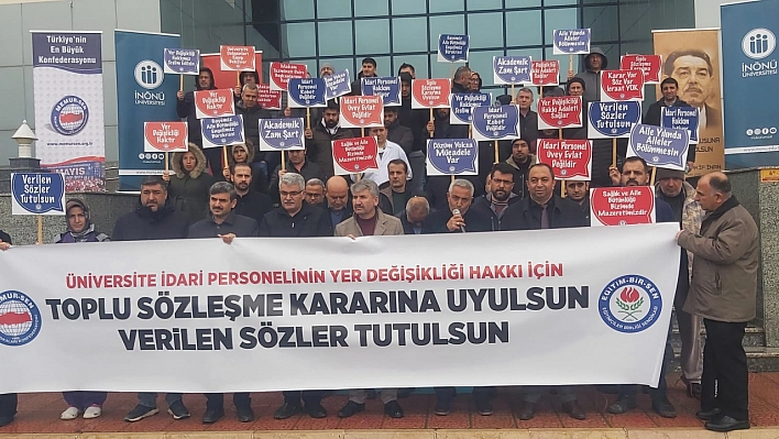 Malatya'da Memurlar Eyleme Gitti: Verilen Sözler Tutulsun!