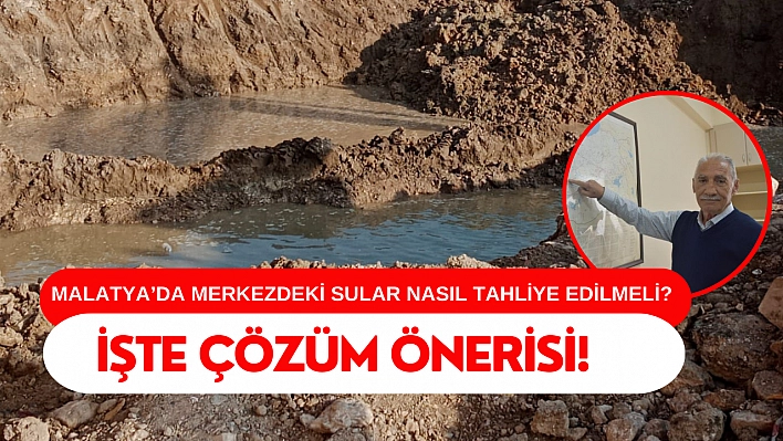 Malatya'da merkezdeki sular nasıl tahliye edilmeli?  İşte çözüm önerisi!