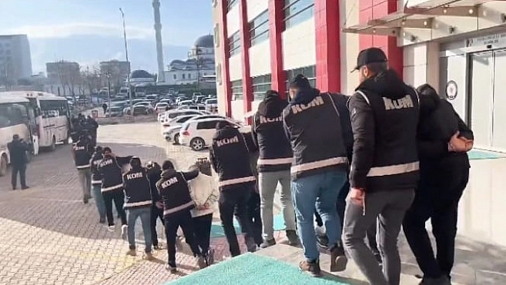 Malatya'da organize suç örgütüne darbe: 44 tutuklama