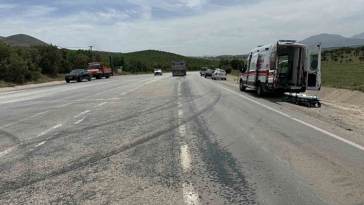 Direksiyon hakimiyeti kayboldu, araç takla attı: 1 yaralı